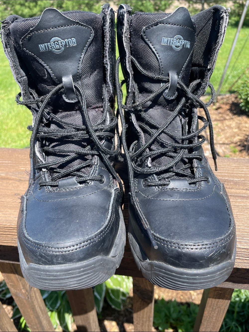 Interceptor Steel Toe Slip & Oil Resistant Tactical Safety Boot Mens 8.5